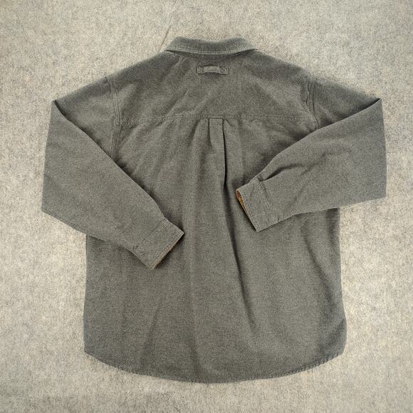 Legendary Whitetails Shirt Mens XL Buck Camp Gray Flannel Button Up Outdoors - Picture 2 of 9